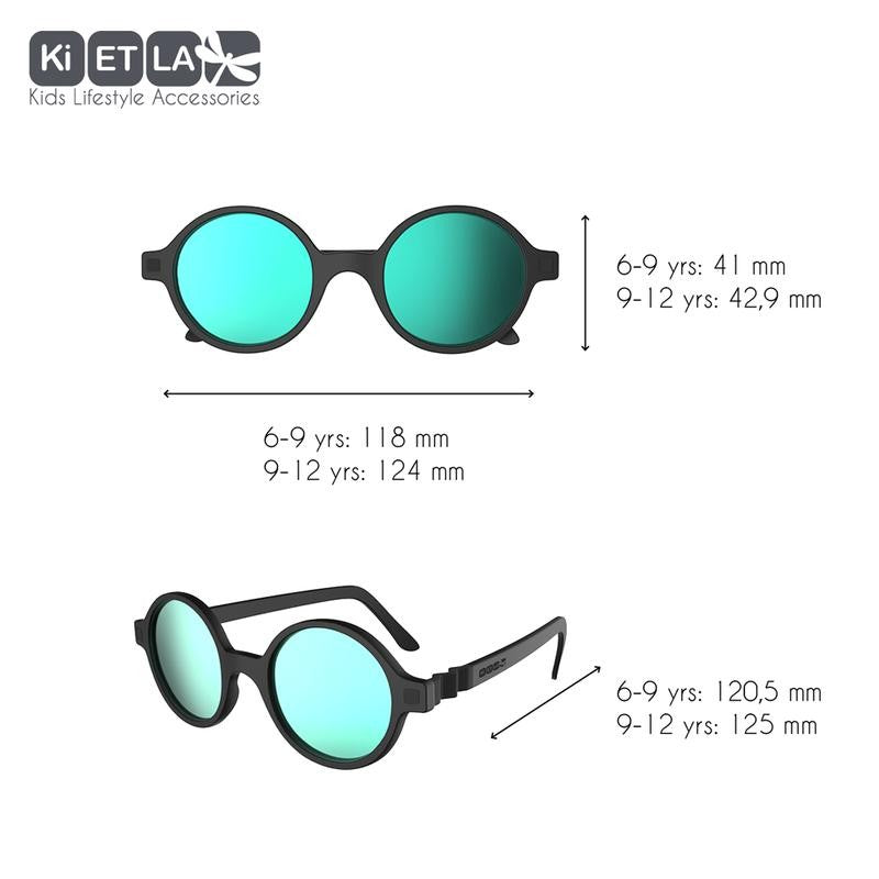 Ochelari de soare Ki ET LA, 6-9 ani - Round Black