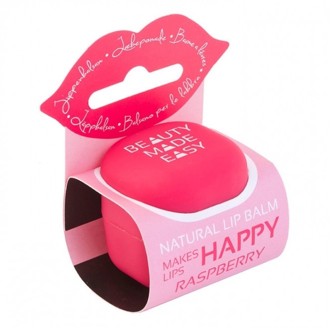 Balsam natural de buze cu zmeură - 7g - Beauty Made Easy