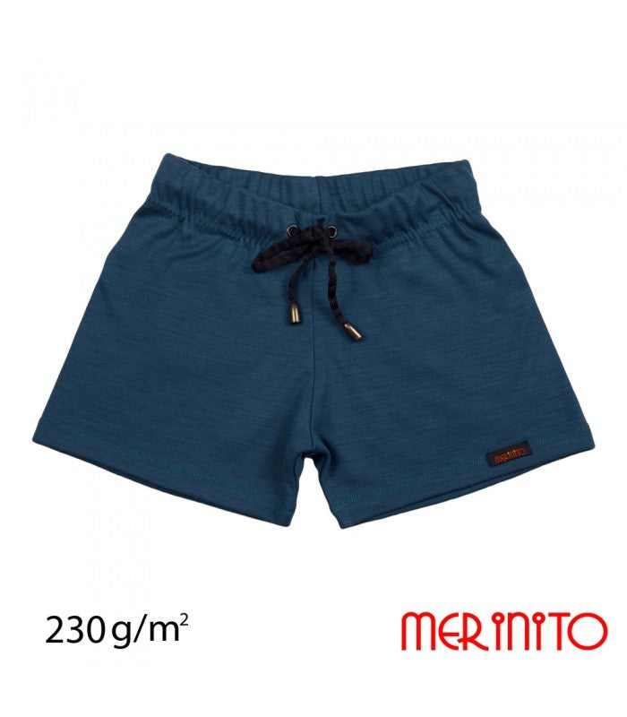 Merino Shorties 230g - pantaloni scurți din lână merinos - Dark Denim - Merinito