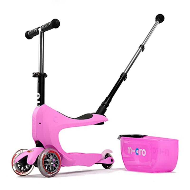 Trotinetă Micro Mini2go Deluxe Plus Pink +18 luni