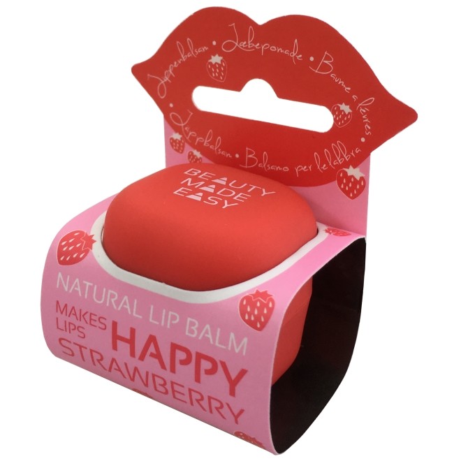 Balsam natural de buze cu căpșuni - 6.8 g - Beauty Made Easy