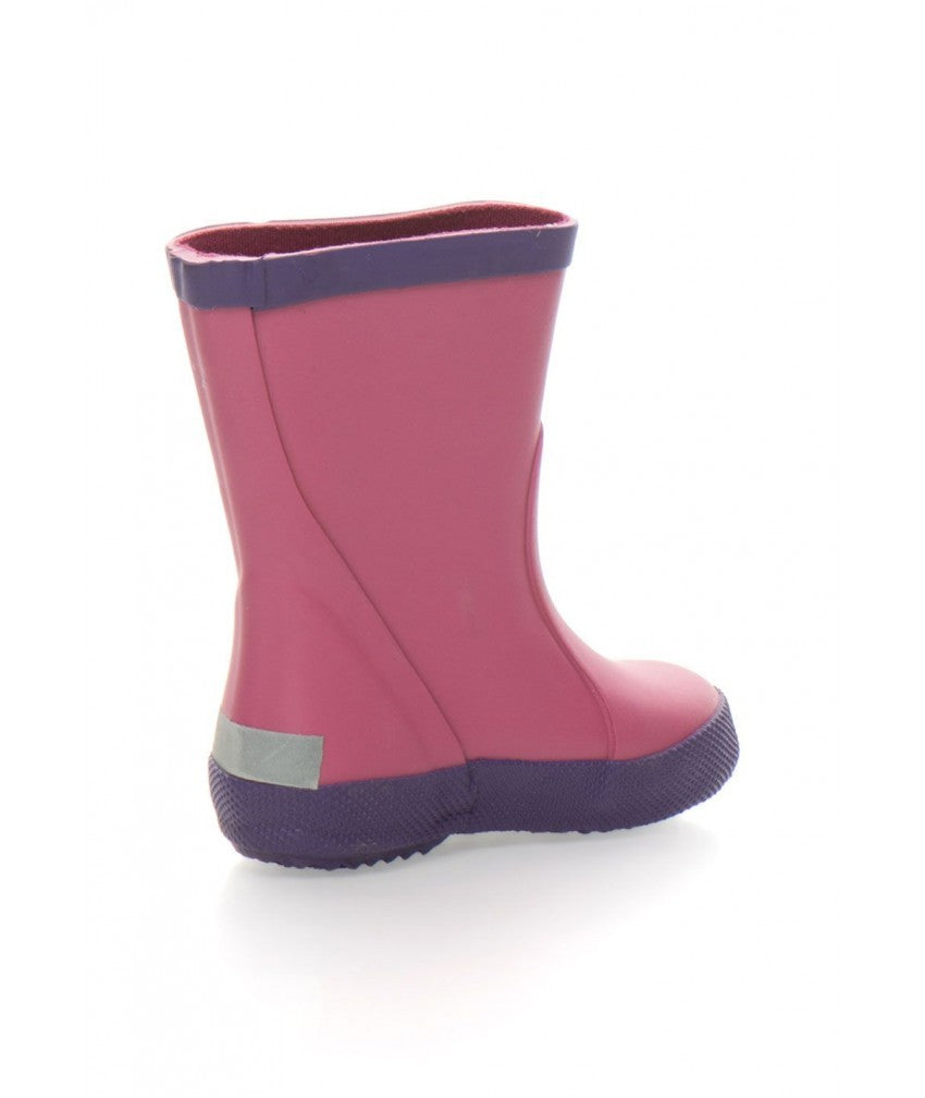 Cizme CeLaVi din cauciuc natural in două culori - Fuchsia cu Mov