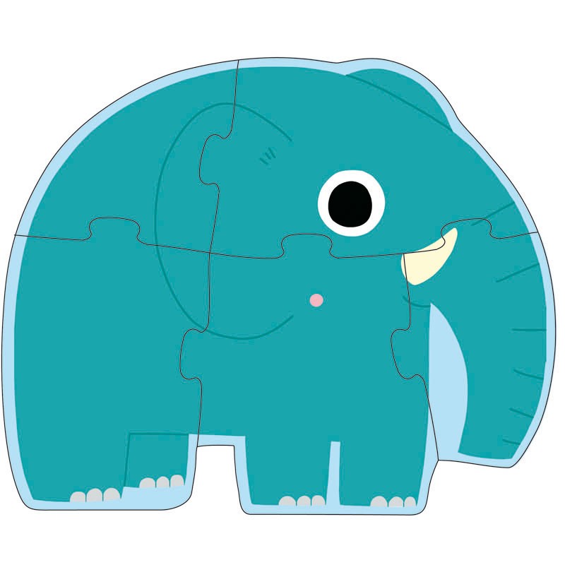 Puzzle progresiv Djeco - In jungla