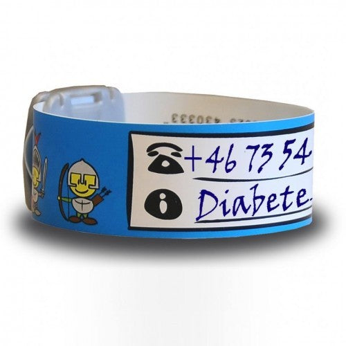 Brățară refolosibilă de identificare pentru copii infoband - Hearts