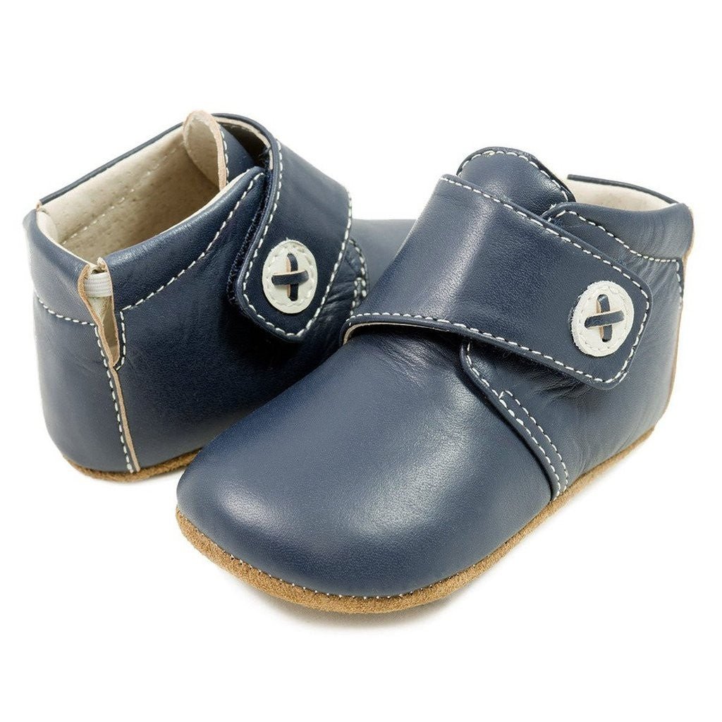 Pantofi din piele Benny Navy - Livie&Luca
