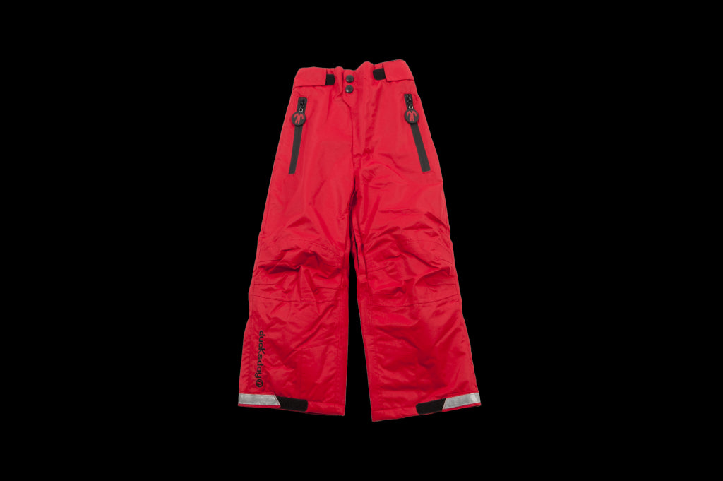 Pantaloni de iarna fara bretele red - Ducksday