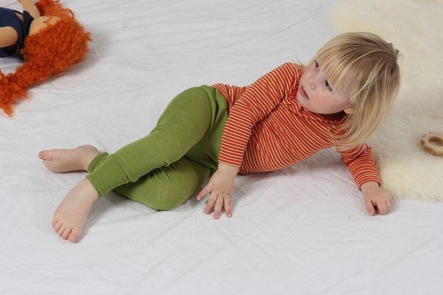 Cei mai comozi pantaloni din lână și mătase organică, verde - Cosilana