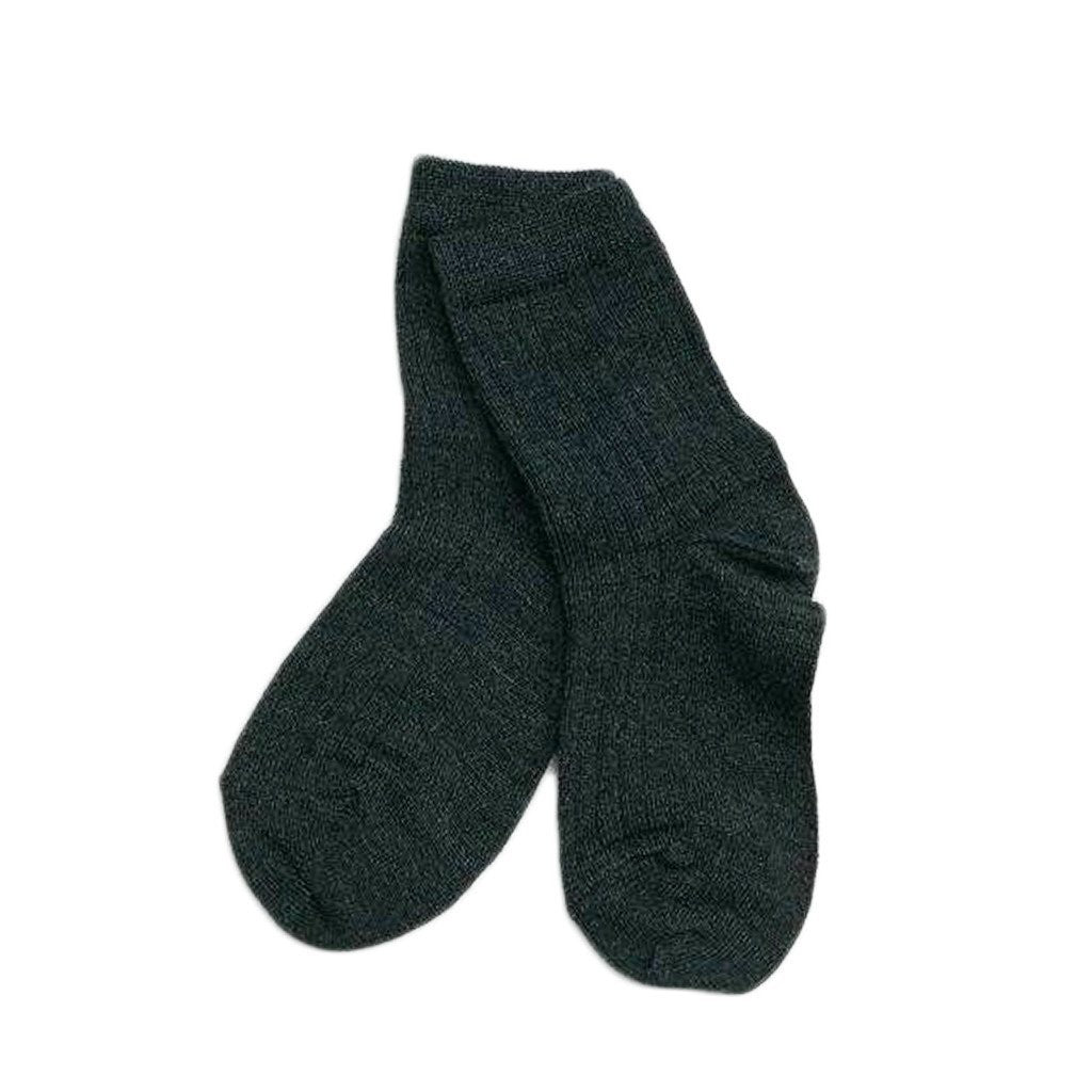 Sosete subtiri mp Denmark lână Wool Rib - Dark Grey