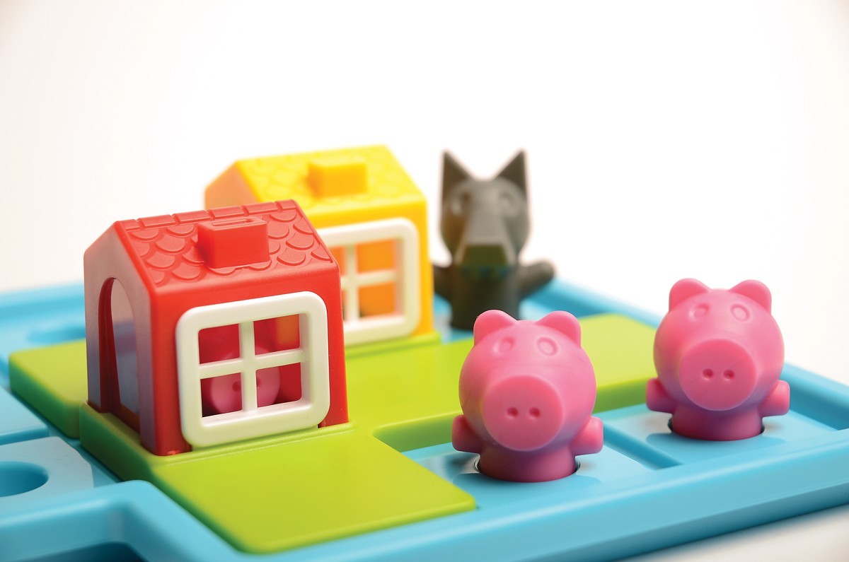 Three Little Piggies - Deluxe (Cei trei purcelusi, editie de lux) - Smart Games