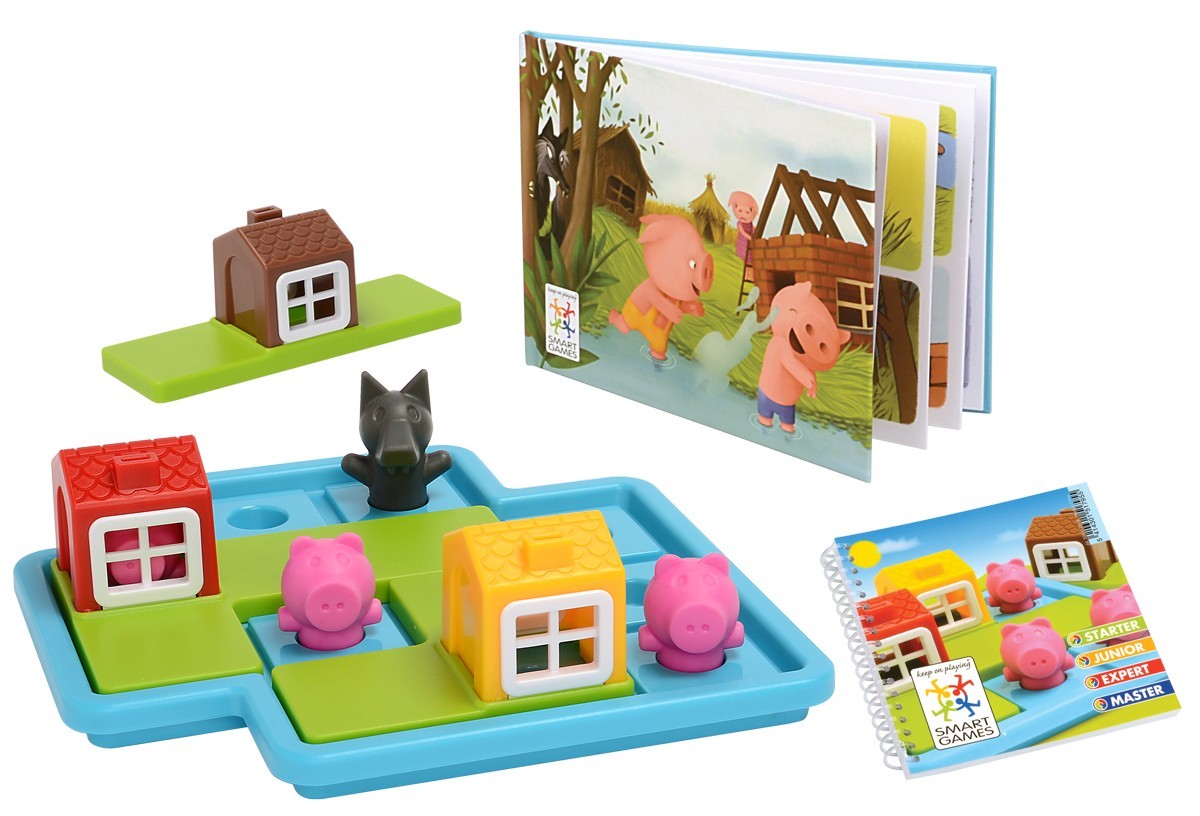 Three Little Piggies - Deluxe (Cei trei purcelusi, editie de lux) - Smart Games