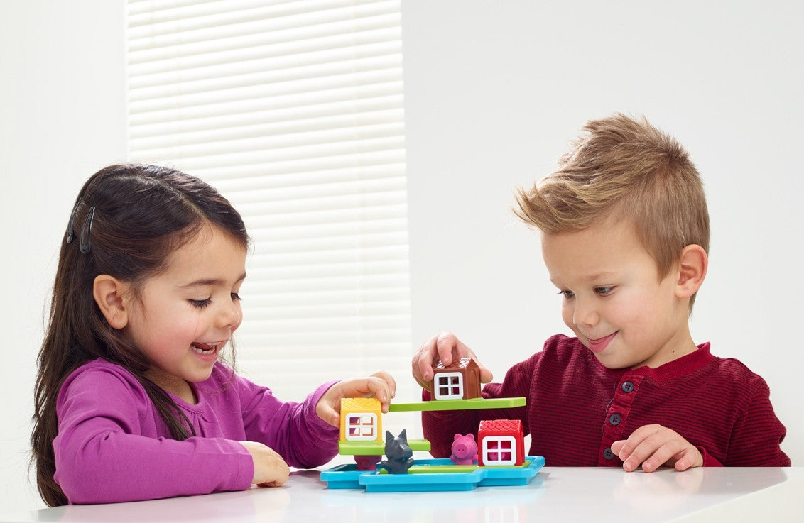 Three Little Piggies - Deluxe (Cei trei purcelusi, editie de lux) - Smart Games