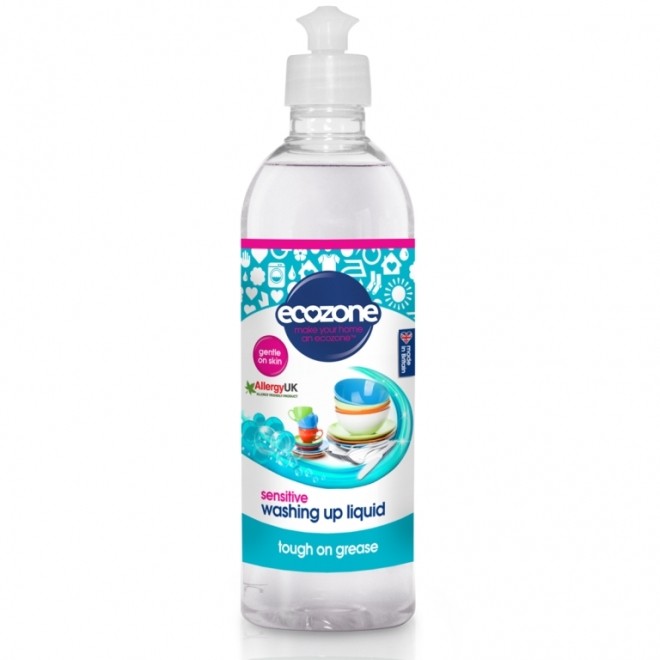 Solutie fara miros, pentru spalat vase/biberoane Sensitive - Ecozone 500 ml