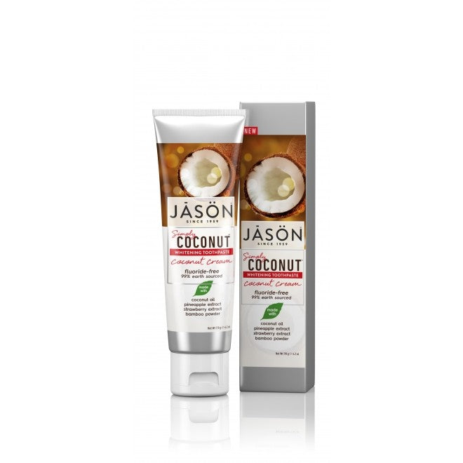 Pasta de dinti cu crema de cocos pentru albirea dintilor , 119 gr , Jason