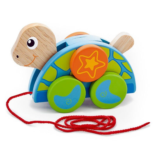 Jucărie de tras din lemn Țestoasa - Viga