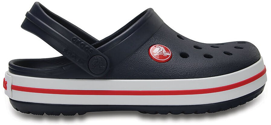 Slapi Crocs (Kids' Crocband™ Clog) - Navy/Red