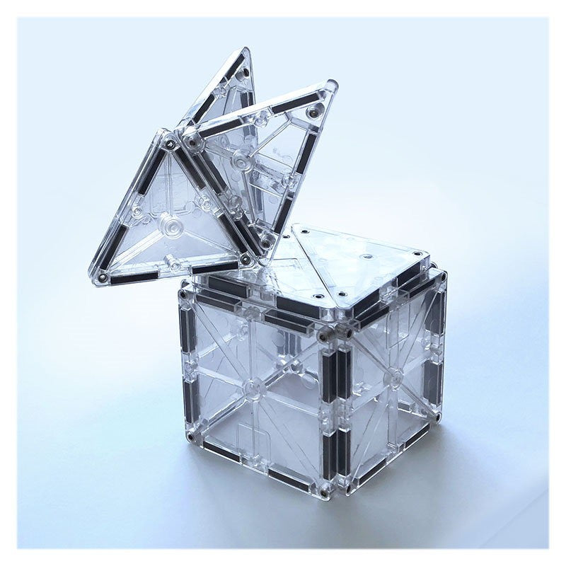 MAGNA-TILES ICE Transparent – set magnetic (16 piese)