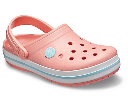 Slapi Crocs (Kids' Crocband™ Clog) - Melon / Ice Blue