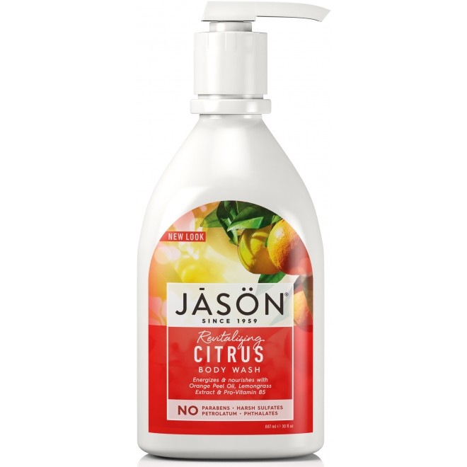 Gel de dus satinat, cu citrice, Jason, 887 ml