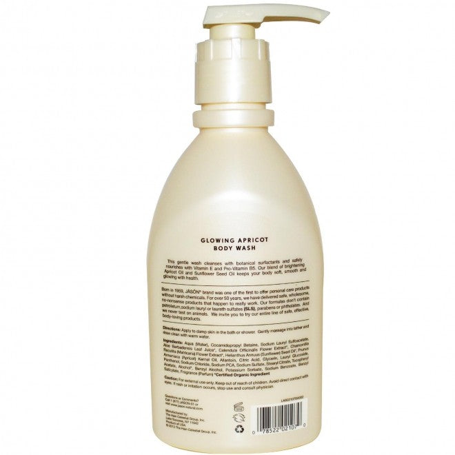 Gel de dus satinat, cu caise, Jason, 887 ml