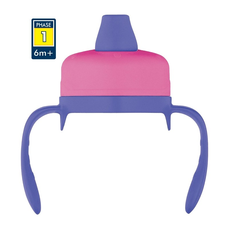 Duză moale pentru sticlă și termos bebeluși - roz - Thermos