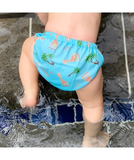 Scutec de înot și chiloțel de antrenament la oliță Charlie Banana Sophie Coco Blue