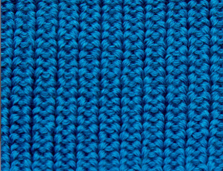 Pickapooh - Caciula tricotata din lana si matase albastru-ocean