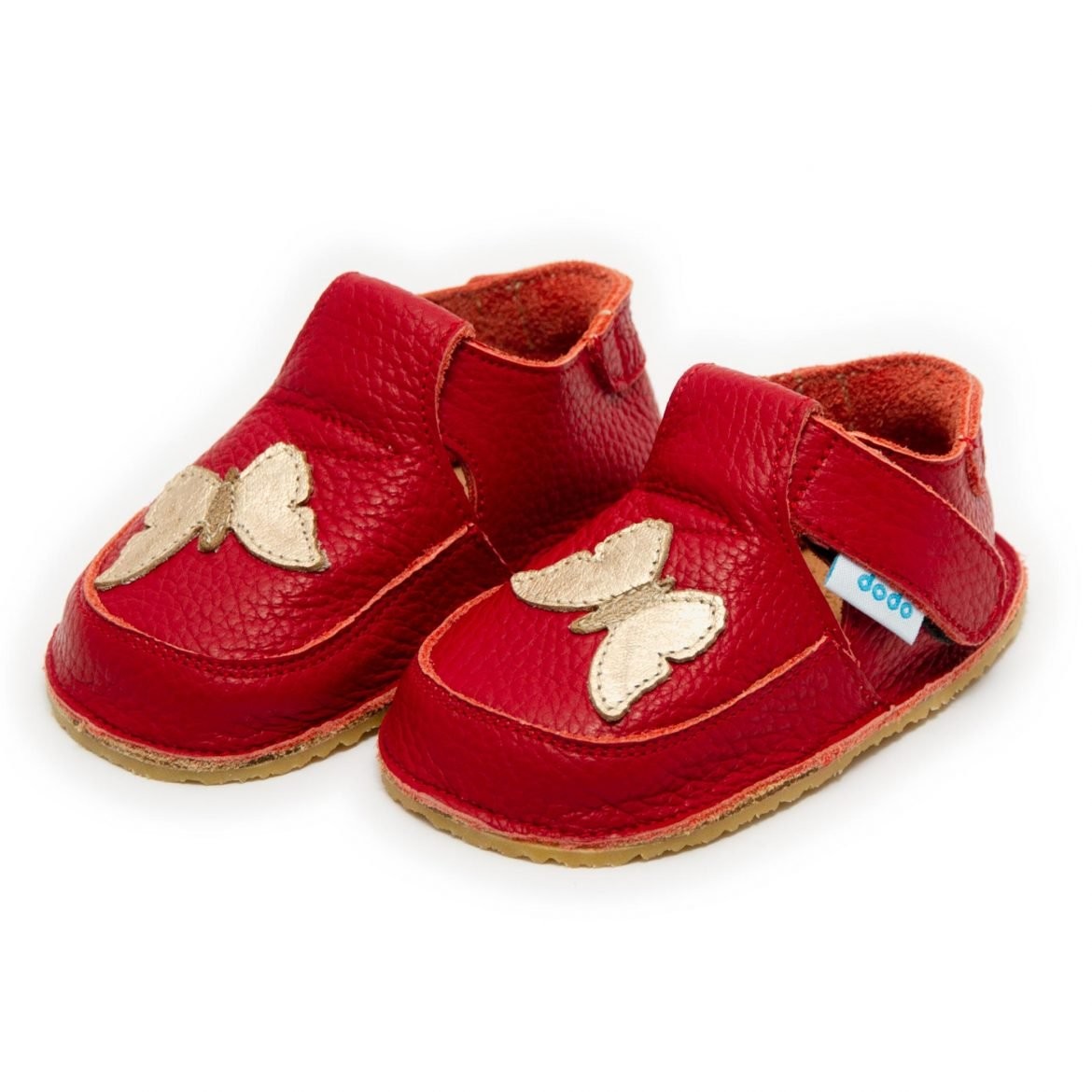 Pantof Fluturas/Rosu-Gr - Dodo Shoes