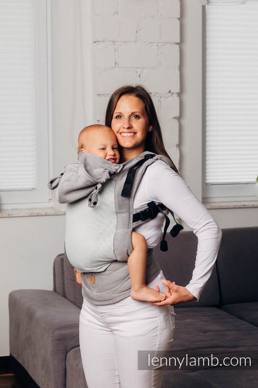 SSC LennyGo Toddler Size Basic Line Ergonomic Mesh Carrier - CALCITE