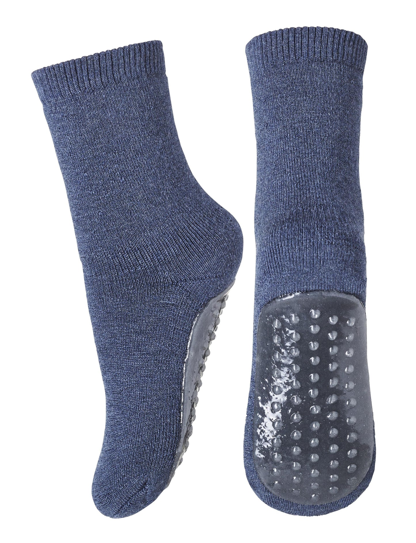 Șosete antiderapante plușate din lână merinos mp Denmark - Dark Denim