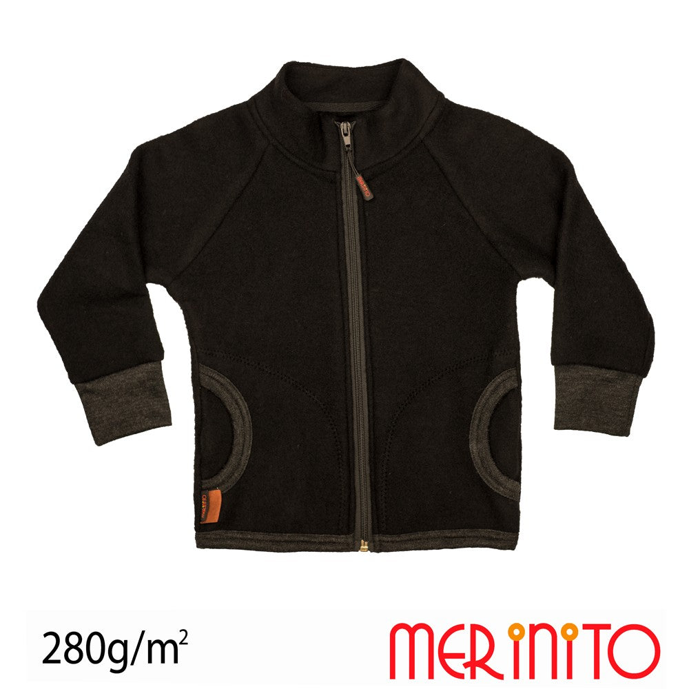 Jachetă Merino Soft Fleece Merinito - Moonless Black