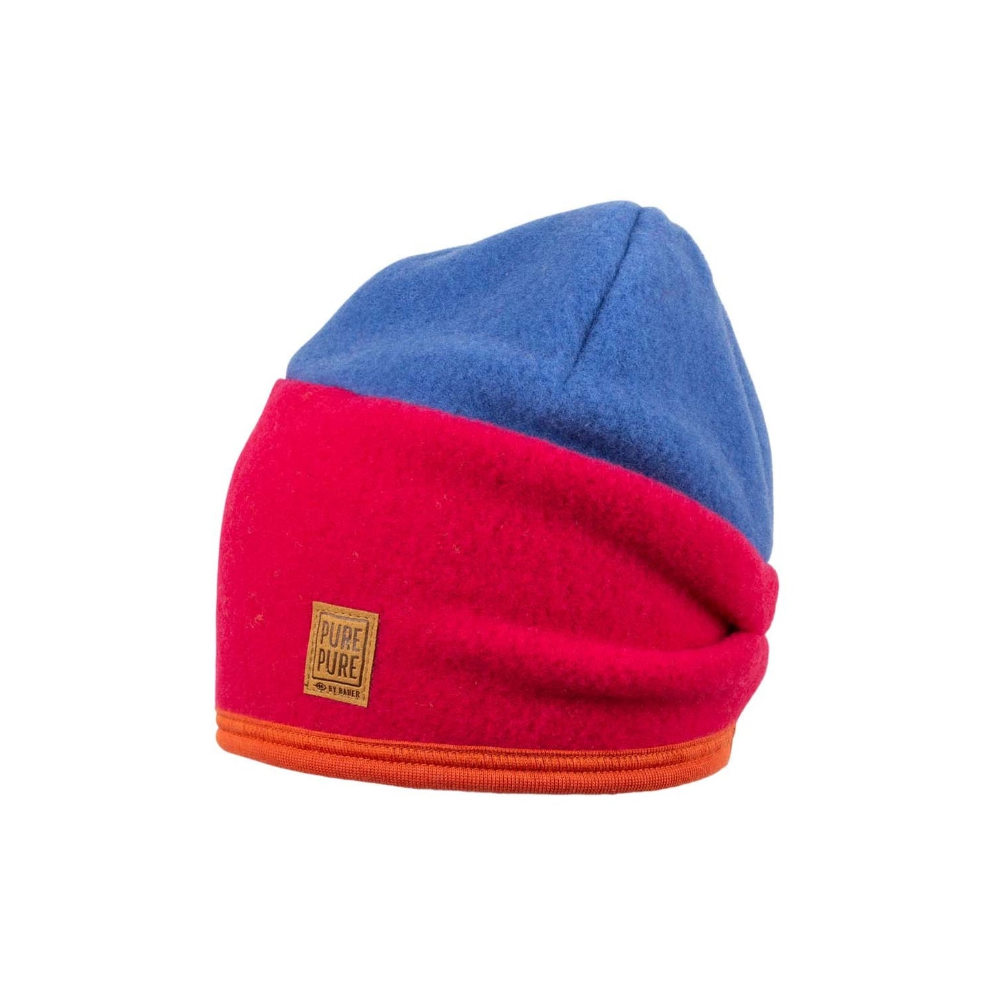 Căciulă Pure Pure din lână fleece organică (long beanie) - Raspberry