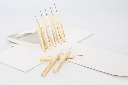Periuțe interdentare din bambus - cutie cu 5 bucăți, mărimea 1,0 mm - Iloveeco