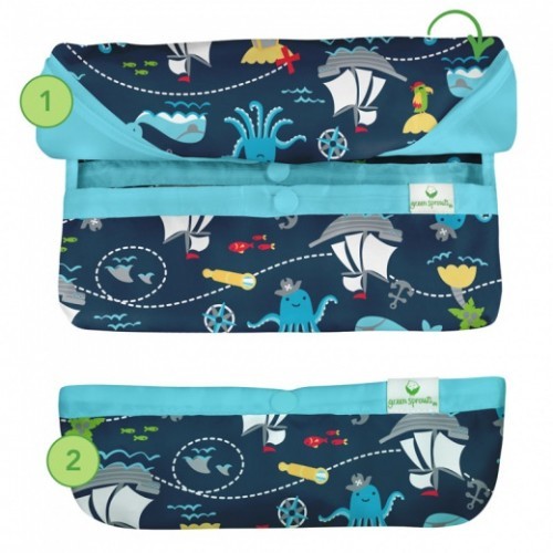 Baveţică multifuncțională cu mâneci lungi - Green Sprouts - Yellow Bee
