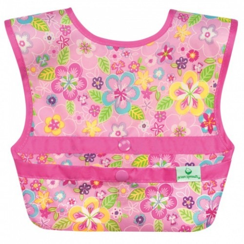 Set 3 baveţele Easy Wear Snap'n Go - Green Sprouts - Flower Field