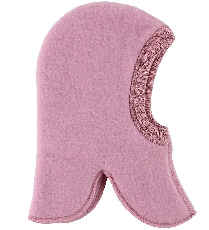 Cagulă dublată Joha din lână merinos fleece - Old Rose