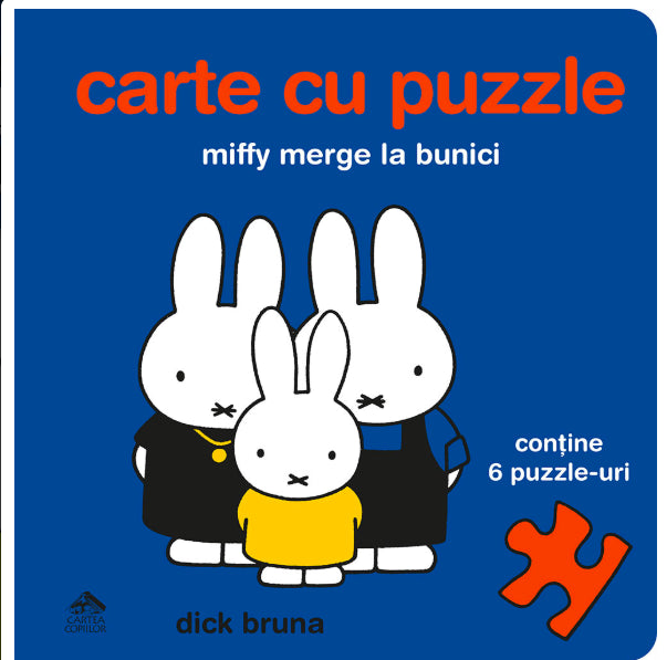 Miffy merge la bunici - Carte cu puzzle