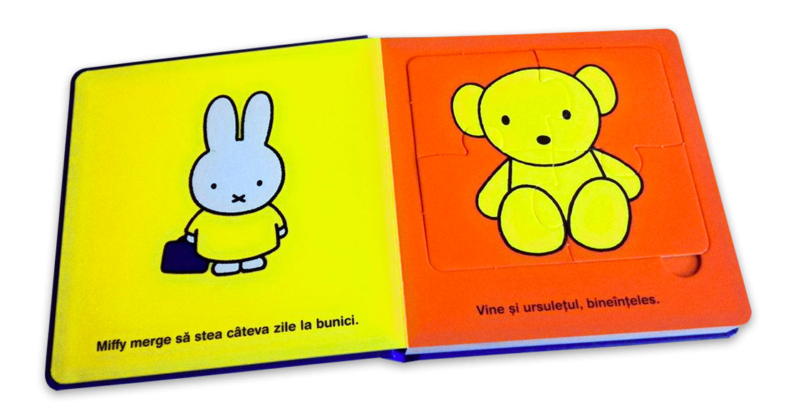 Miffy merge la bunici - Carte cu puzzle