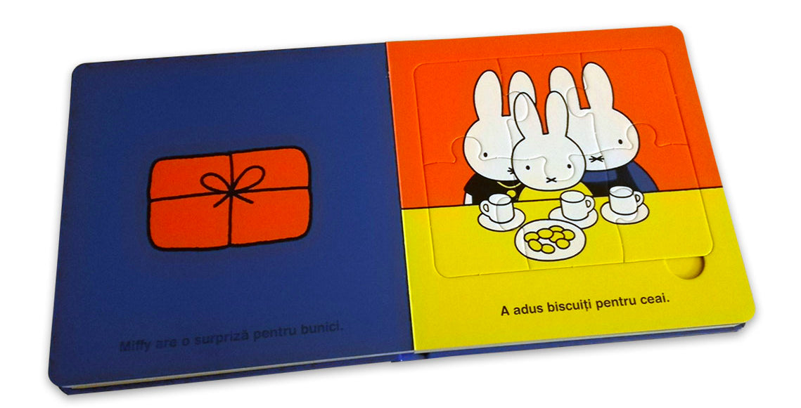 Miffy merge la bunici - Carte cu puzzle