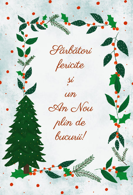 Felicitare Pojumka - Sărbători Fericite! - Brad