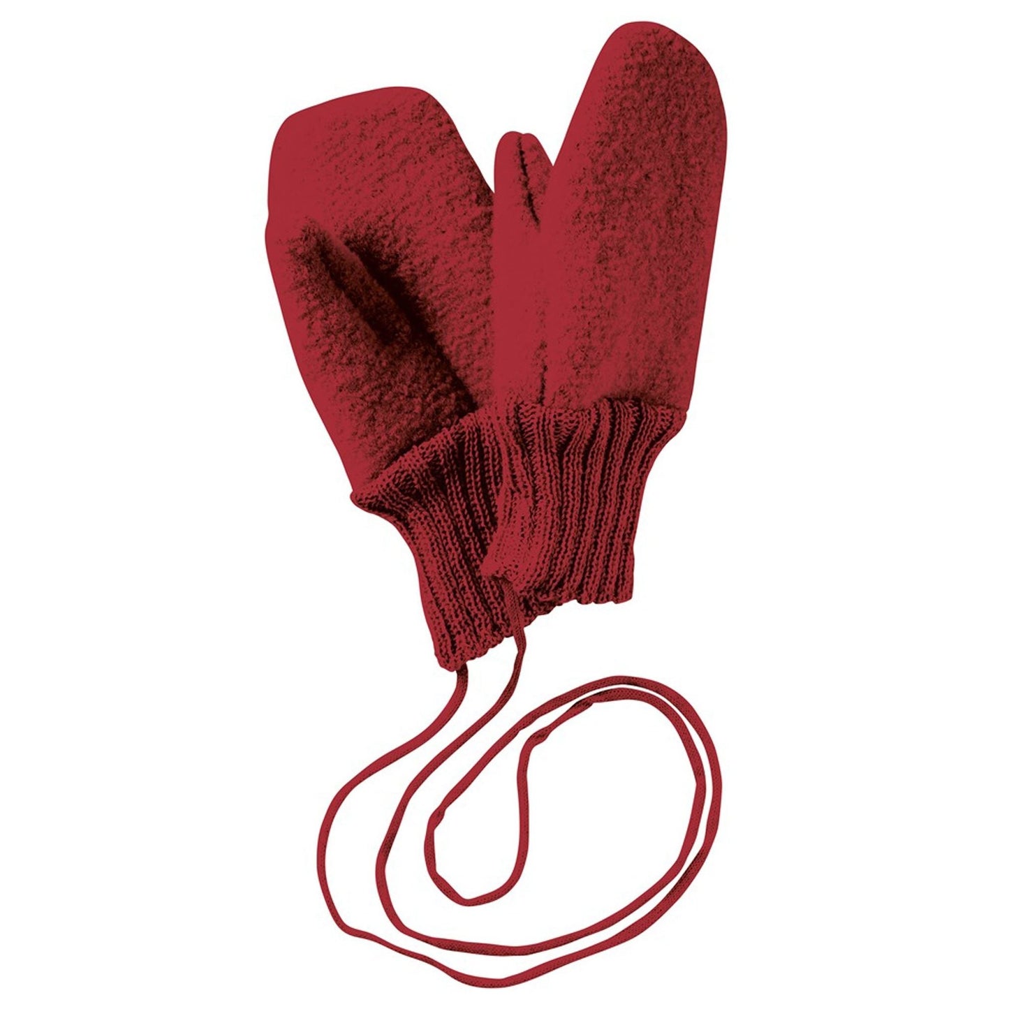 Mănuși Disana din lână organică boiled wool - Bordeaux