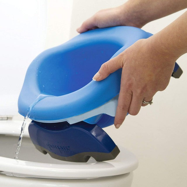 Liner reutilizabil de silicon pentru olița portabilă 2 in 1 Potette Plus si Potette Premium - culoare albastru