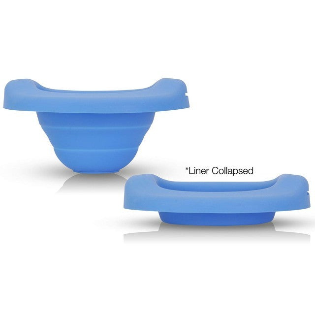 Liner reutilizabil de silicon pentru olița portabilă 2 in 1 Potette Plus si Potette Premium - culoare albastru