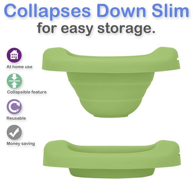 Liner reutilizabil de silicon pentru olița portabilă 2 in 1 Potette Plus si Potette Premium - culoare verde
