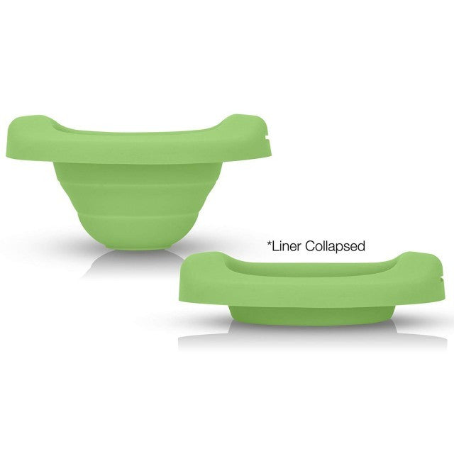 Liner reutilizabil de silicon pentru olița portabilă 2 in 1 Potette Plus si Potette Premium - culoare verde