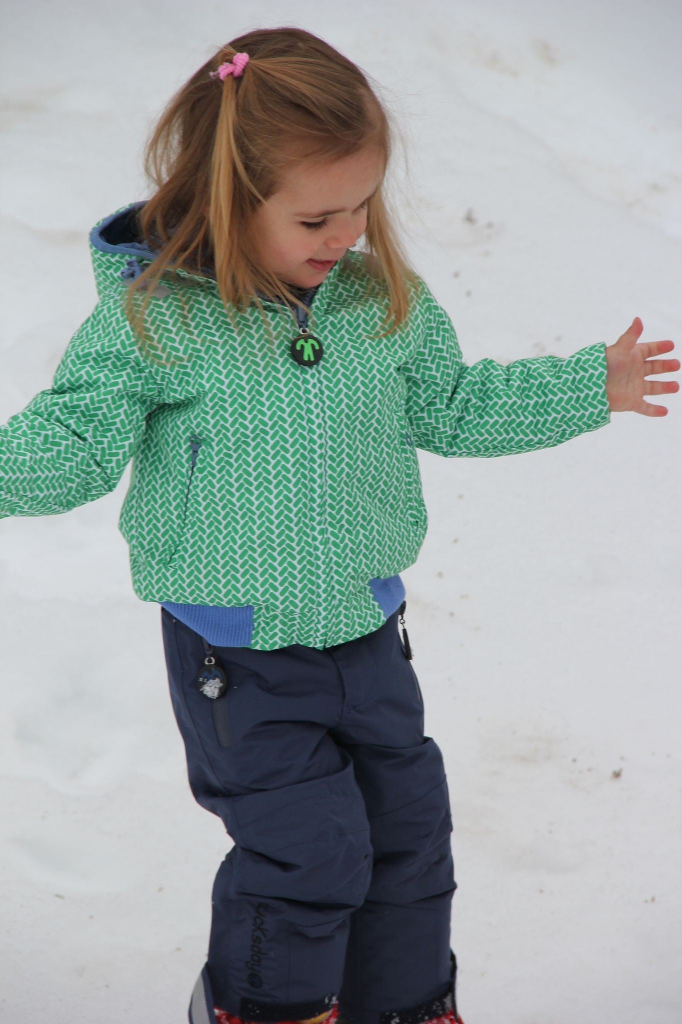 Pantaloni de iarna cu bretele Blue - Ducksday