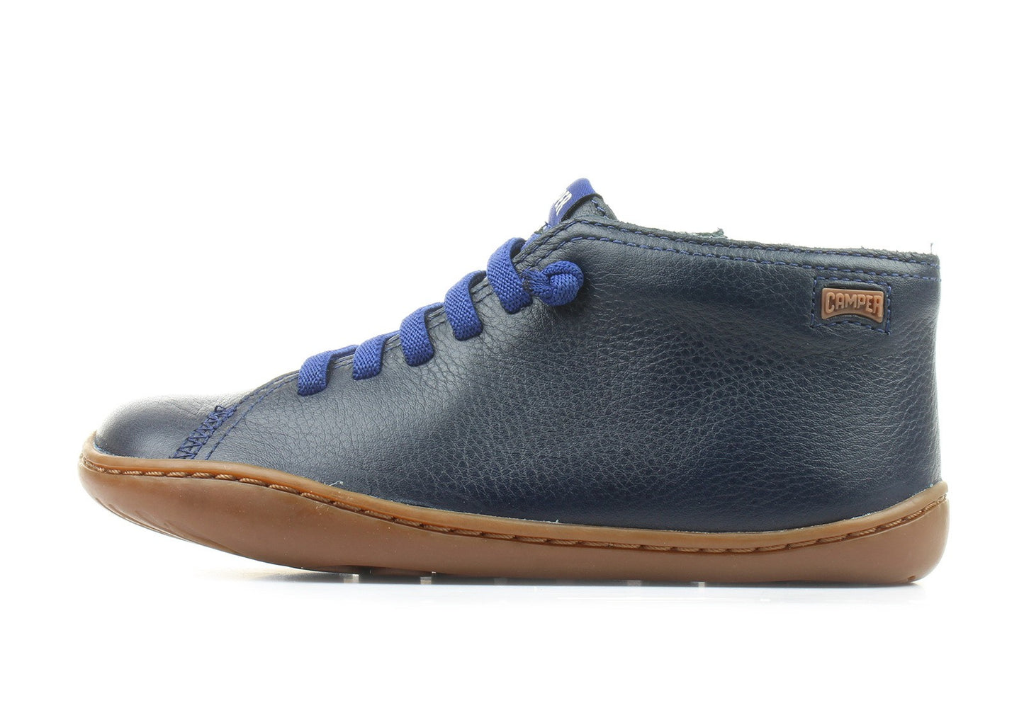 Ghete de piele Camper Dark Blue/ blue laces