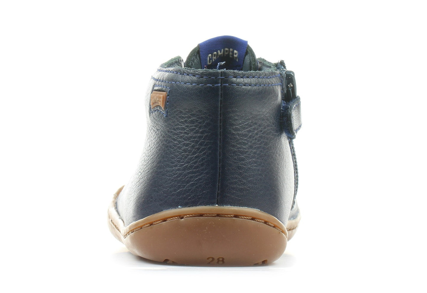 Ghete de piele Camper Dark Blue/ blue laces