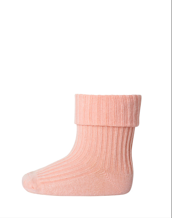 Șosete subțiri Turn down din bumbac mp Denmark - Coral