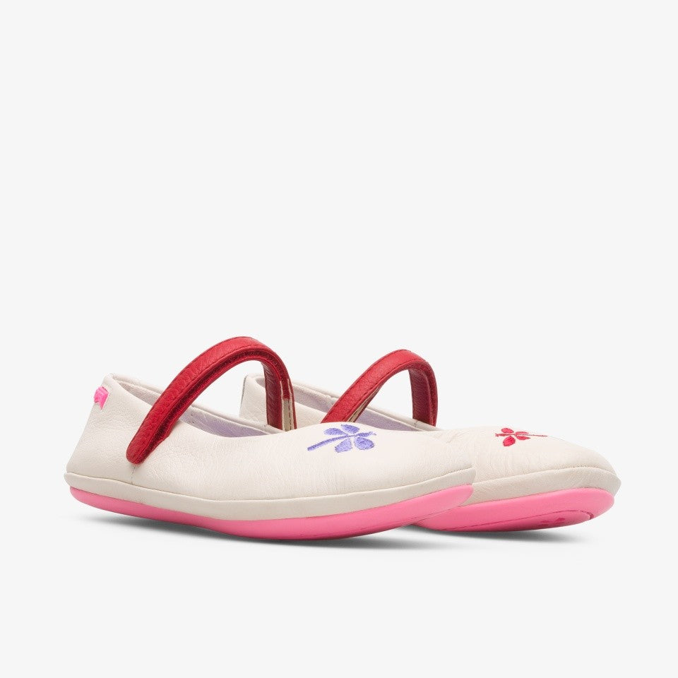 Balerini din piele pentru copii Twins Collection - Camper