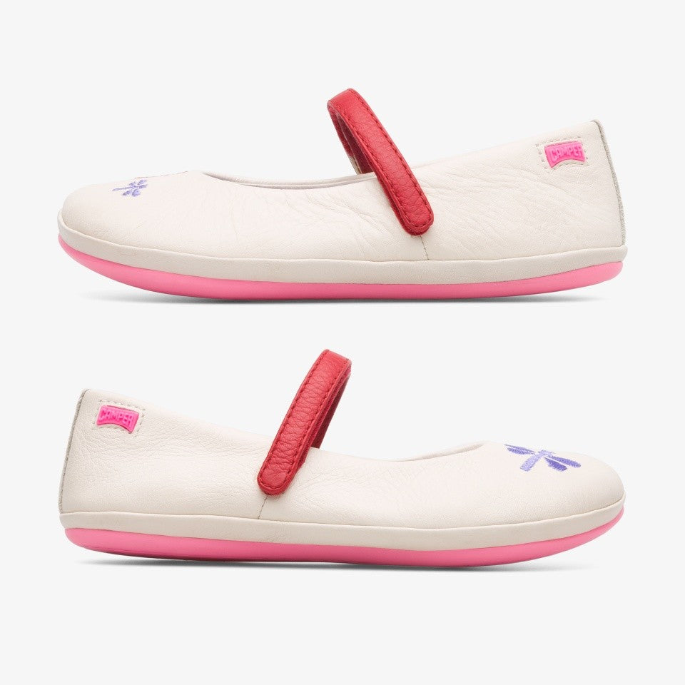 Balerini din piele pentru copii Twins Collection - Camper